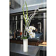 Skleněná svítící váza VÁLEC popraskané sklo Ø 12 cm, v. 35 cm