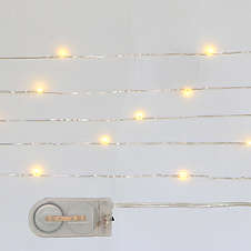 Dekorativní LED světla (20 ks,2m) řetěz, teplá bílá