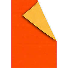 Dárkový balicí papír dvoubarevný 0,80x40m, 60g, žlutá/oranžová