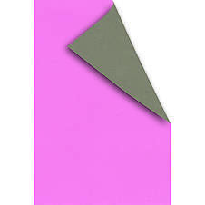 Dárkový balicí papír dvoubarevný pastelový 0,80x40m, 60g pink/sv.šedá
