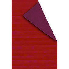 Dárkový balicí papír dvoubarevný 0,80x40m, 60g, červená/červená 