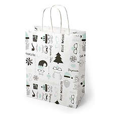 Vánoční papírová taška s motivem 23x12x30 cm, Jeson 1+1 ZDARMA