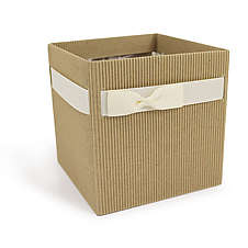 Krabička papírová SIMPLY velká přírodní/béžová