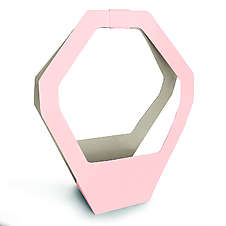 Držák papírový RIVIERA Medium šedá/pink