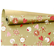  Vánoční balicí papír 60 g/m2, 0,79x40 m Gaspar červený