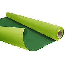Dárkový balicí papír dvoubarevný 0,79x40m, 60g jablková/tm.zelená