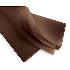 Dárkový balicí papír hedvábný archy 50x75 cm, 240 ks čokoládová