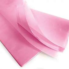 Dárkový balicí papír hedvábný v tubě archy 50x75 cm, 48 ks růžová