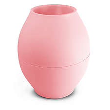 Váza zabraňující vylití vody DIABOLO pink 17,5 cm, Ø 15 cm