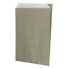 Papírový sáček bílý kraft, mini 7x12 cm, šedá