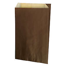 Papírový sáček hnědý kraft, L, 18x35 cm, hnědá