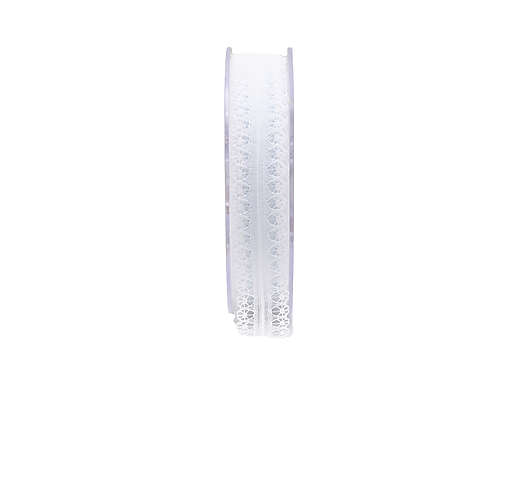Stuha krajková 2 cm/20 m, Halvar bílá