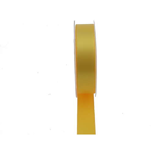 Stuha saténová 2,5 cm/25 m, barva sv. žlutá
