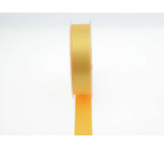Stuha saténová 2,5 cm/25 m, barva žlutá