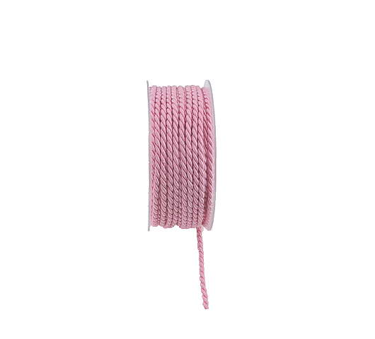 Šňůra kroucená 4 mm/25 m, pink