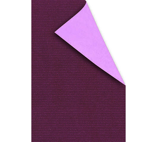 Dárkový balicí papír dvoubarevný 0,80x40m, 60g, pink/bordová