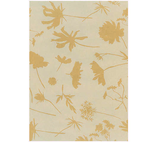 Role papír MOTIFS KRAFT NATURAL Květy bílé 0,70x50 m