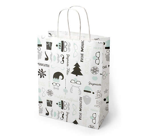 Vánoční papírová taška s motivem 23x12x30 cm, Jeson 1+1 ZDARMA