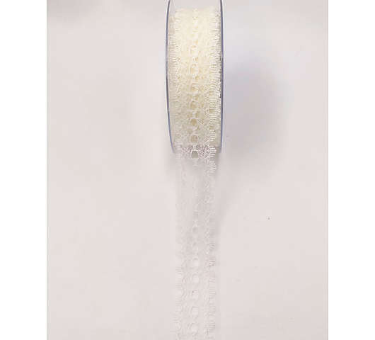Stuha krajková 3,5 cm/20 m, Cleo šampaň
