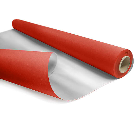 Vánoční balicí papír dvoubarevný metalický 0,79x10m, 60g červená/stříbrná