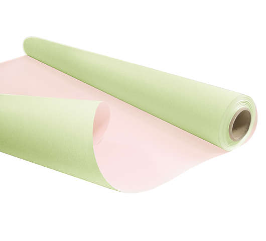 Dárkový balicí papír dvoubarevný pastelový 0,79x40m, 60g, zelená/růžová