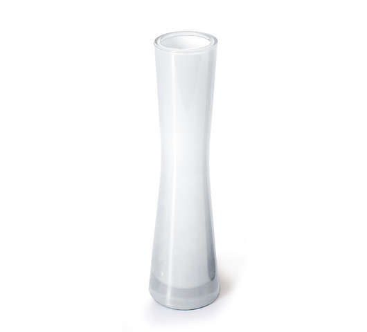 Váza SOLAFLOR bílá ø 4,2 cm Ø 5,4 cm v. 20 cm