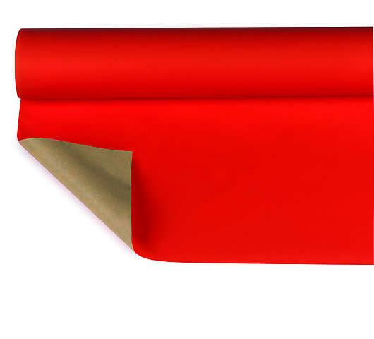 Dárkový balicí papír-přírodní kraft 0,80x40m, 45g, červená 