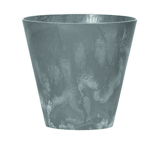 Plastový obal kónický široký Beton hnědošedý 20 cm
