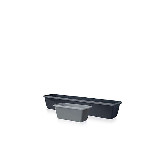 Plastový truhlík s podmiskou antracitová 60 cm
