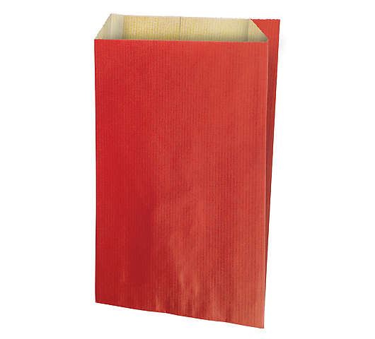 Vánoční papírový sáček, mini 7x12 cm, červená
