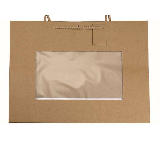 Dárková taška DL s okénkem L 40x15x31 cm